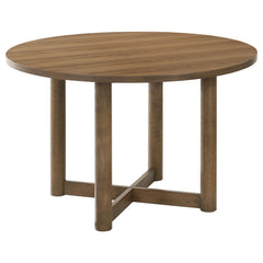 Orleans Furniture - Coaster - Crestmore 46-inch Round Wood Dining Table Walnut - 108570