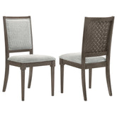 Orleans Furniture - Coaster - Onslow Upholstered Dining Side Chair Dark Brown (Set of 2) - 108622