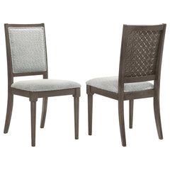 Orleans Furniture - Coaster - Onslow Upholstered Dining Side Chair Dark Brown (Set of 2) - 108622