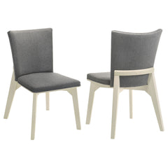 Orleans Furniture - Coaster - Biloxi Upholstered Dining Side Chair Grey (Set of 2) - 108682