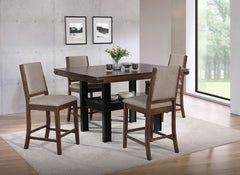 Orleans Furniture - Coaster - Patterson 5-piece Counter Height Dining Set Mango Oak - 108888-S5