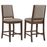 Orleans Furniture - Coaster - Patterson Upholstered Counter Chair Mango Oak (Set of 2) - 108889