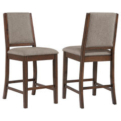 Orleans Furniture - Coaster - Patterson Upholstered Counter Chair Mango Oak (Set of 2) - 108889