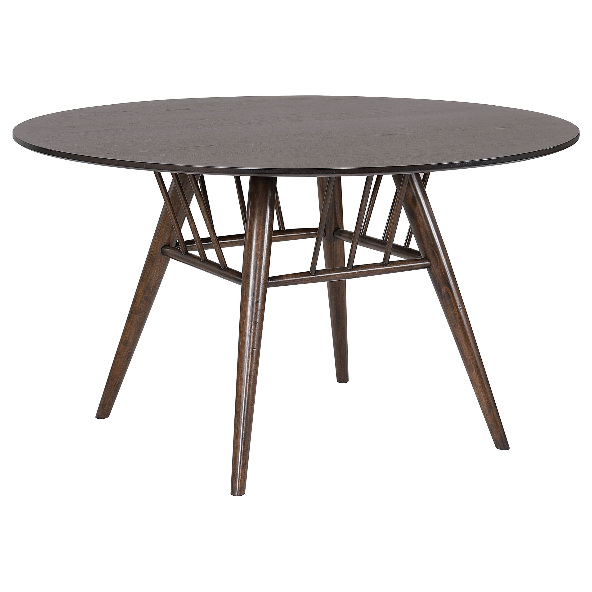Orleans Furniture - Coaster - Everton Round 53-inch Wood Dining Table Dark Walnut - 108891