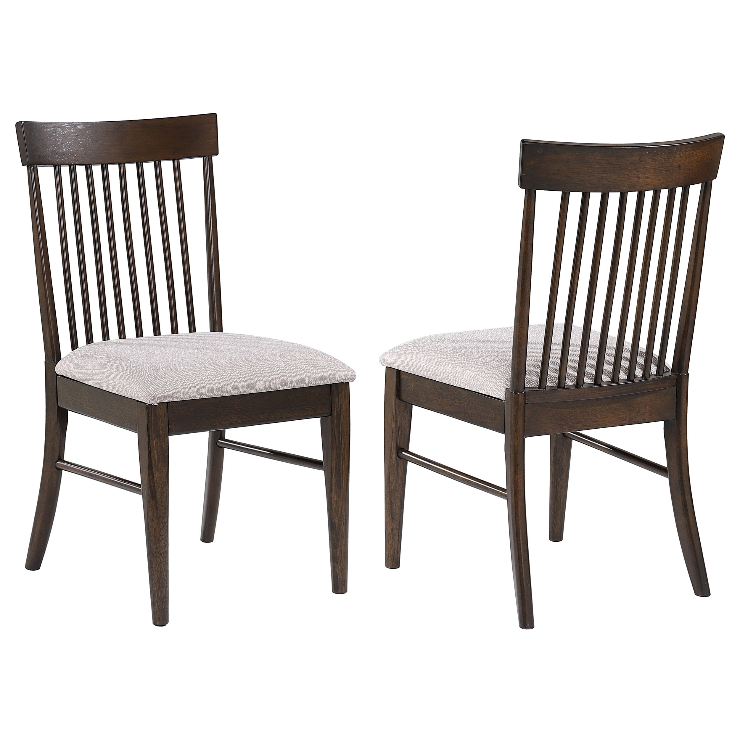 Orleans Furniture - Coaster - Everton Wood Dining Side Chair Dark Walnut (Set of 2) - 108892