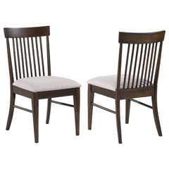 Orleans Furniture - Coaster - Everton Wood Dining Side Chair Dark Walnut (Set of 2) - 108892