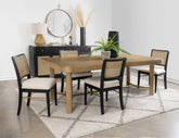 Orleans Furniture - Coaster - Arini 5-piece Extension Leaf Dining Table Set Black - 108931-S5B