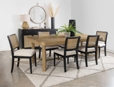 Orleans Furniture - Coaster - Arini 7-piece Extension Leaf Dining Table Set Black - 108931-S7B
