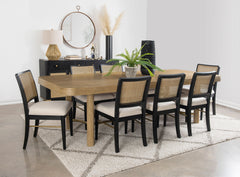 Arini 9-piece Extension Leaf Dining Table Set Black