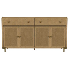 Arini 2-drawer Cane Door Dining Sideboard Server Sand Wash