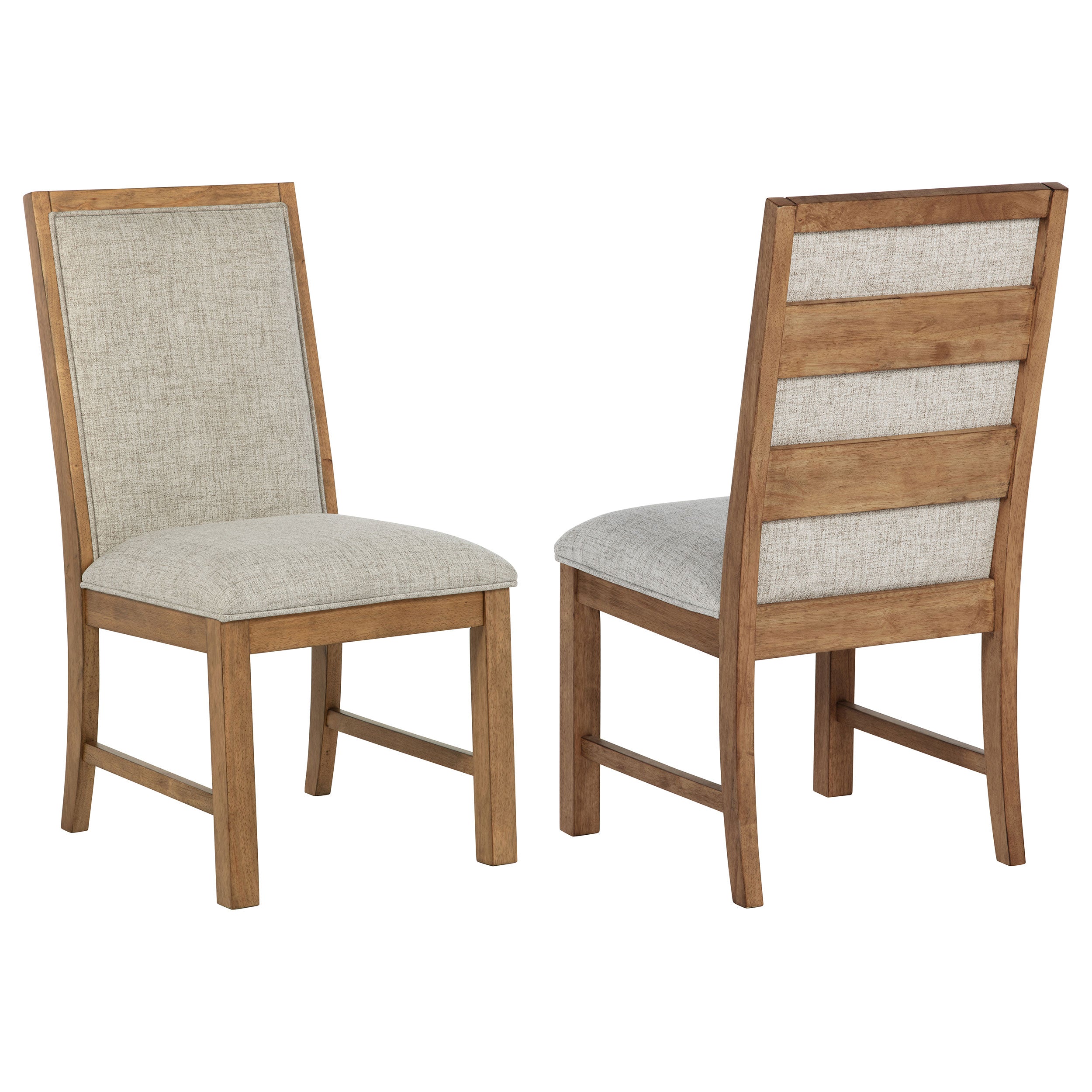 Orleans Furniture - Coaster - Bruner Upholstered Side Chair Natural Brown (Set of 2) - 109102