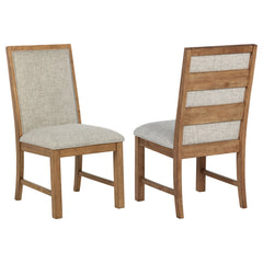Orleans Furniture - Coaster - Bruner Upholstered Side Chair Natural Brown (Set of 2) - 109102