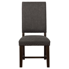 Twain Upholstered Dining Side Chair Warm Grey (Set of 2)