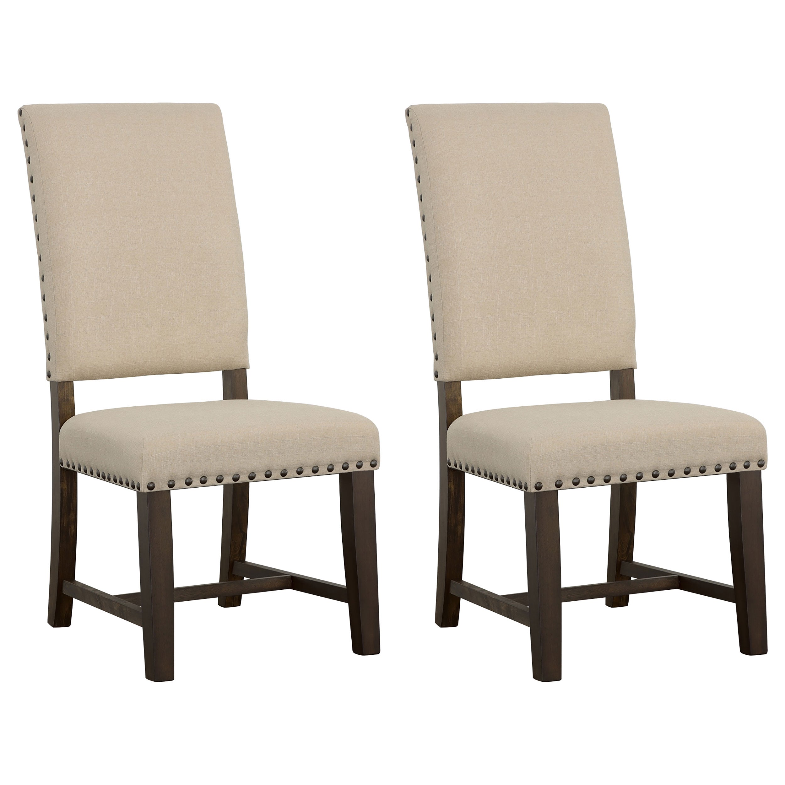 Orleans Furniture - Coaster - Twain Upholstered Dining Side Chair Beige (Set of 2) - 109143