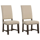 Orleans Furniture - Coaster - Twain Upholstered Dining Side Chair Beige (Set of 2) - 109143