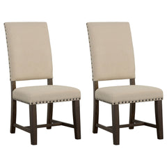 Orleans Furniture - Coaster - Twain Upholstered Dining Side Chair Beige (Set of 2) - 109143