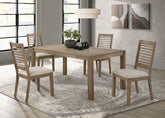 Orleans Furniture - Coaster - Scottsdale 5-piece Rectangular Dining Set Brown Washed - 109181-S5
