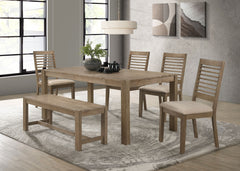 Orleans Furniture - Coaster - Scottsdale 6-piece Rectangular Dining Set Brown Washed - 109181-S6