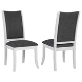 Orleans Furniture - Coaster - Judd Upholstered Dining Side Chair Pearl White (Set of 2) - 109332