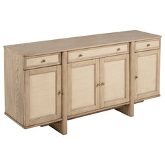 Orleans Furniture - Coaster - Kailani 4-door Cane Sideboard Buffet Cabinet Beige Oak - 109385