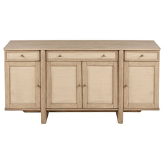 Kailani 4-door Cane Sideboard Buffet Cabinet Beige Oak
