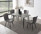 Orleans Furniture - Coaster - Horizon 5-piece Dining Set with Extension Table Grey - 109391-S5