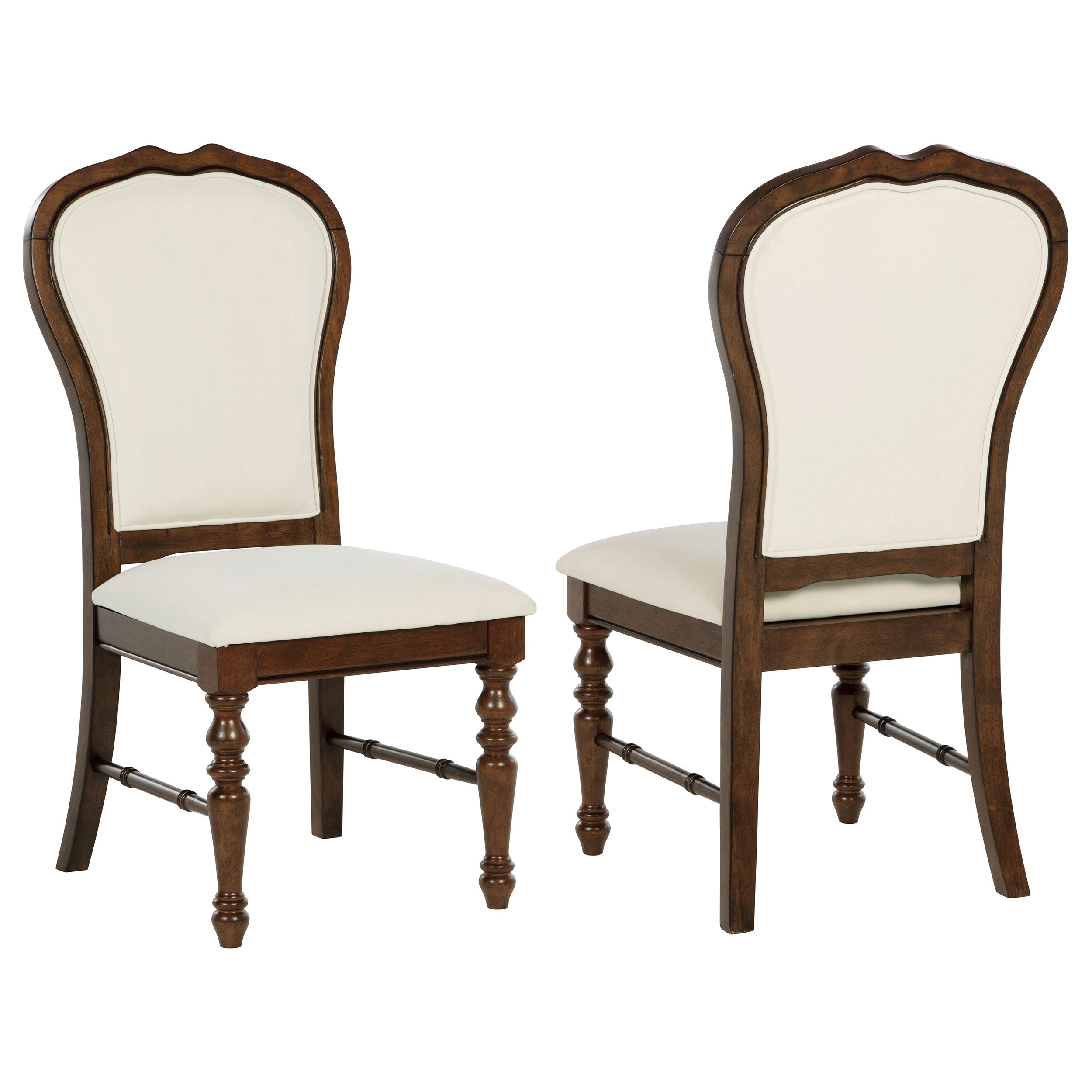 Orleans Furniture - Coaster - Landon Upholstered Dining Side Chair Rich Brown (Set of 2) - 109402