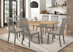 Orleans Furniture - Coaster - Nogales 7-piece Rectangular Dining Table Set Coastal Grey - 109811-S7