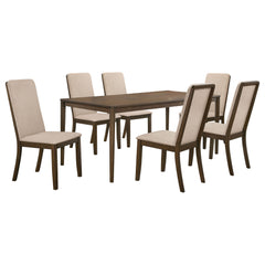 Wethersfield 7-piece Rectangular Dining Table Set Walnut
