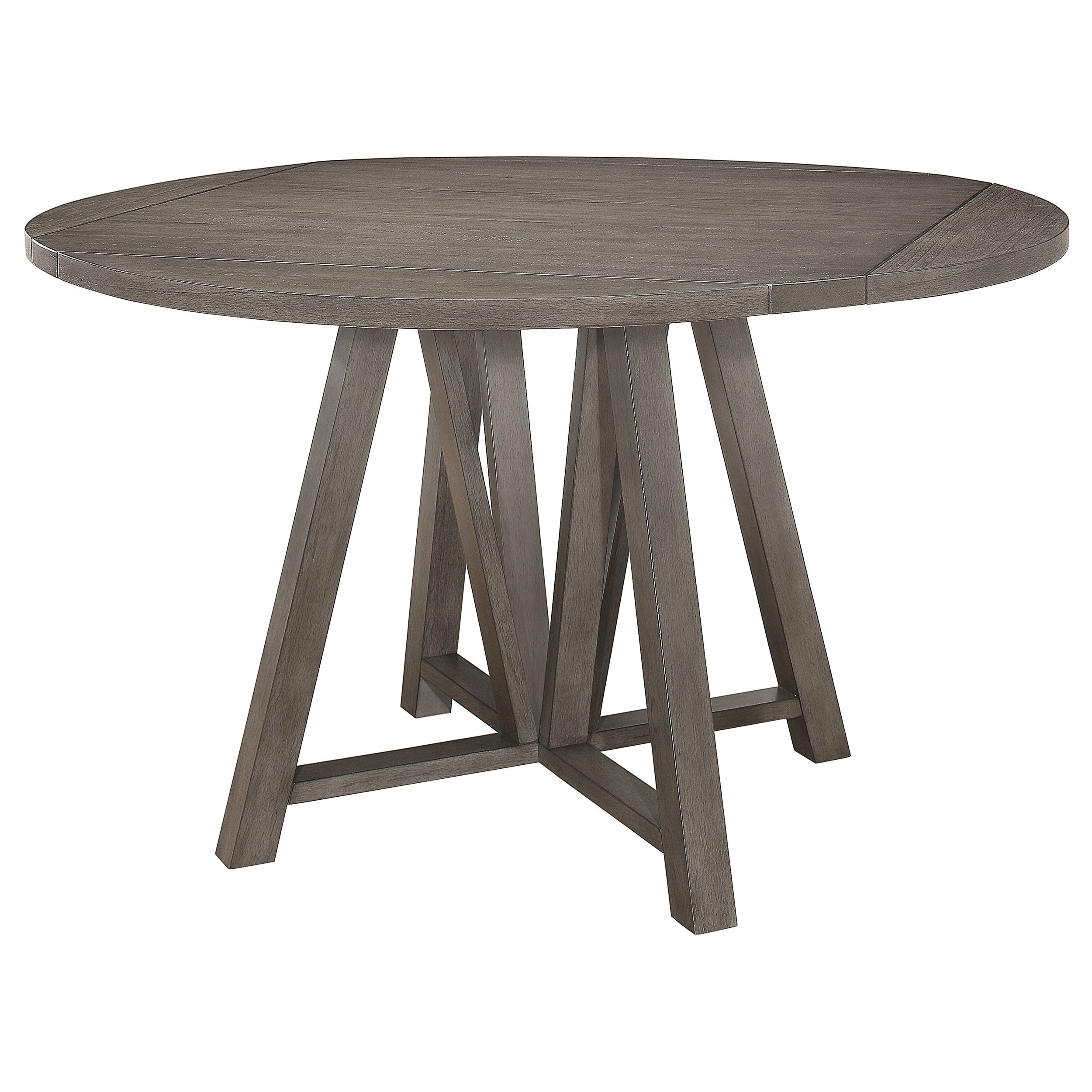 Orleans Furniture - Coaster - Athens Round 60-inch Drop Leaf Counter Dining Table Grey - 109858