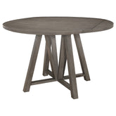 Orleans Furniture - Coaster - Athens Round 60-inch Drop Leaf Counter Dining Table Grey - 109858