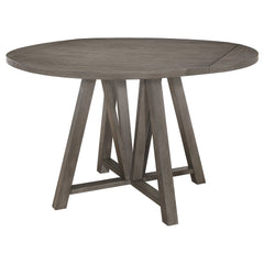 Orleans Furniture - Coaster - Athens Round 60-inch Drop Leaf Counter Dining Table Grey - 109858