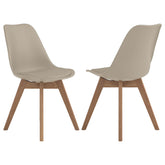 Orleans Furniture - Coaster - Caballo Polypropylene Dining Side Chair Tan (Set of 2) - 110152