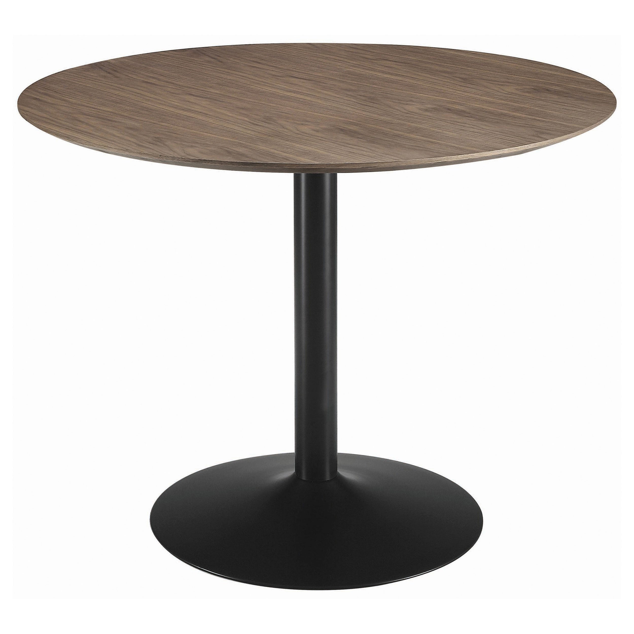 Orleans Furniture - Coaster - Cora Round 40-inch Wood Top Dining Table Brown Walnut - 110280