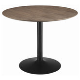 Orleans Furniture - Coaster - Cora Round 40-inch Wood Top Dining Table Brown Walnut - 110280
