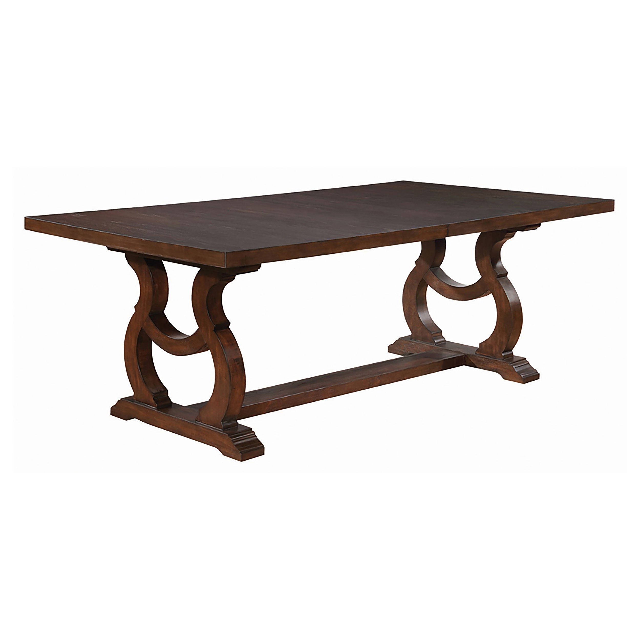 Orleans Furniture - Coaster - Brockway 104-inch Extension Leaf Dining Table Antique Java - 110311