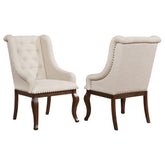 Orleans Furniture - Coaster - Brockway Upholstered Arm Chair Barley Java (Set of 2) - 110313
