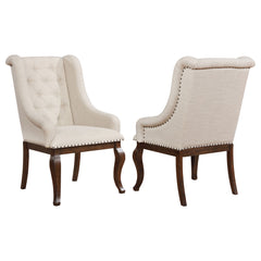 Orleans Furniture - Coaster - Brockway Upholstered Arm Chair Barley Java (Set of 2) - 110313