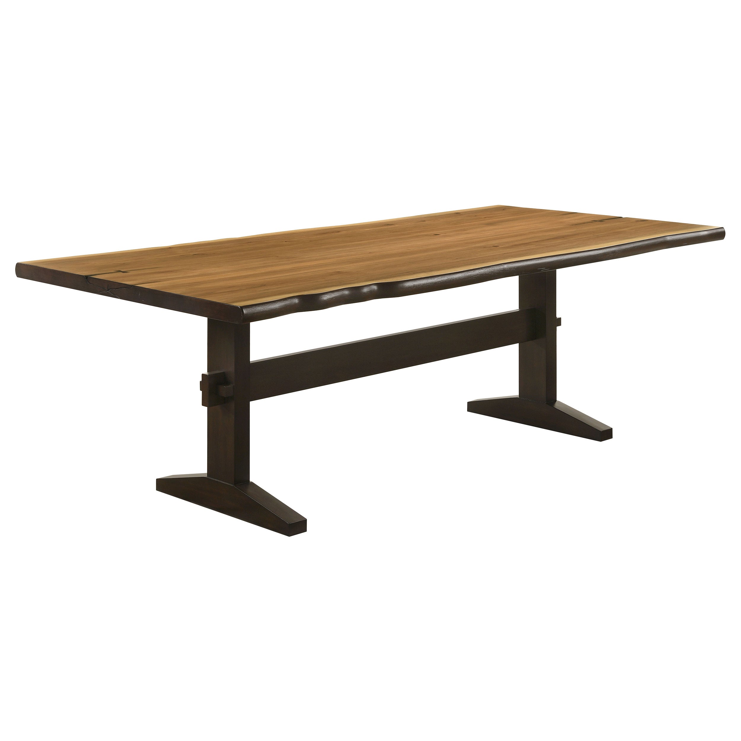 Orleans Furniture - Coaster - Bexley 90-inch Live Edge Dining Table Natural Honey - 110331