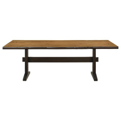 Bexley 90-inch Live Edge Dining Table Natural Honey