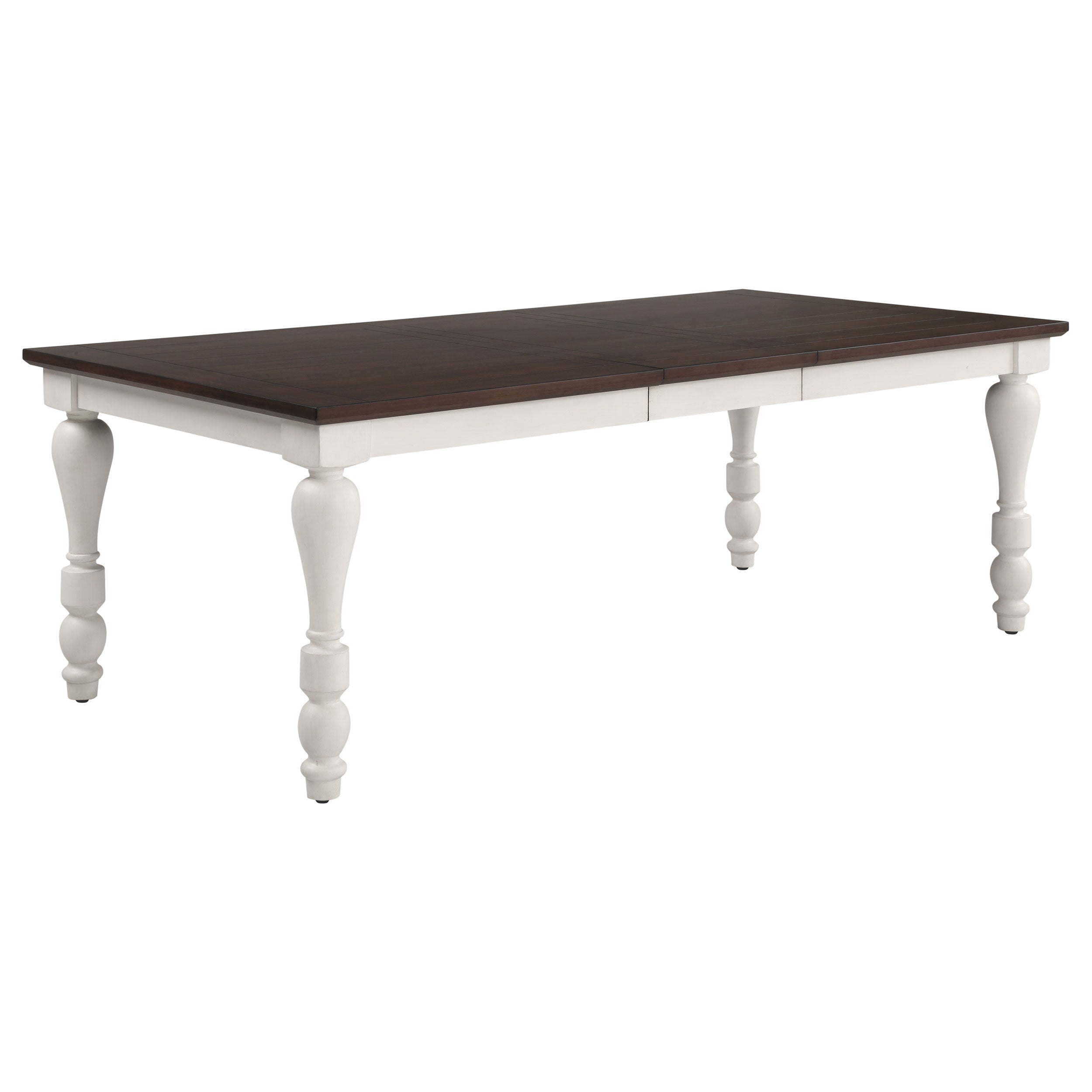 Orleans Furniture - Coaster - Madelyn 86-inch Extension Leaf Dining Table Coastal White - 110381