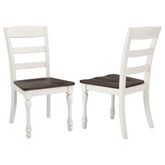 Orleans Furniture - Coaster - Madelyn Wood Dining Side Chair Coastal White (Set of 2) - 110382