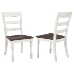 Orleans Furniture - Coaster - Madelyn Wood Dining Side Chair Coastal White (Set of 2) - 110382