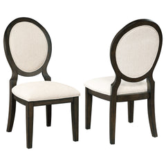 Orleans Furniture - Coaster - Twyla Oval Back Dining Side Chair Dark Cocoa (Set of 2) - 115102