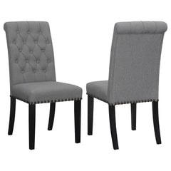 Orleans Furniture - Coaster - Alana Fabric Upholstered Dining Side Chair Grey (Set of 2) - 115162
