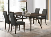 Orleans Furniture - Coaster - Wes 5-piece Rectangular Dining Table Set Dark Walnut - 115271-S5