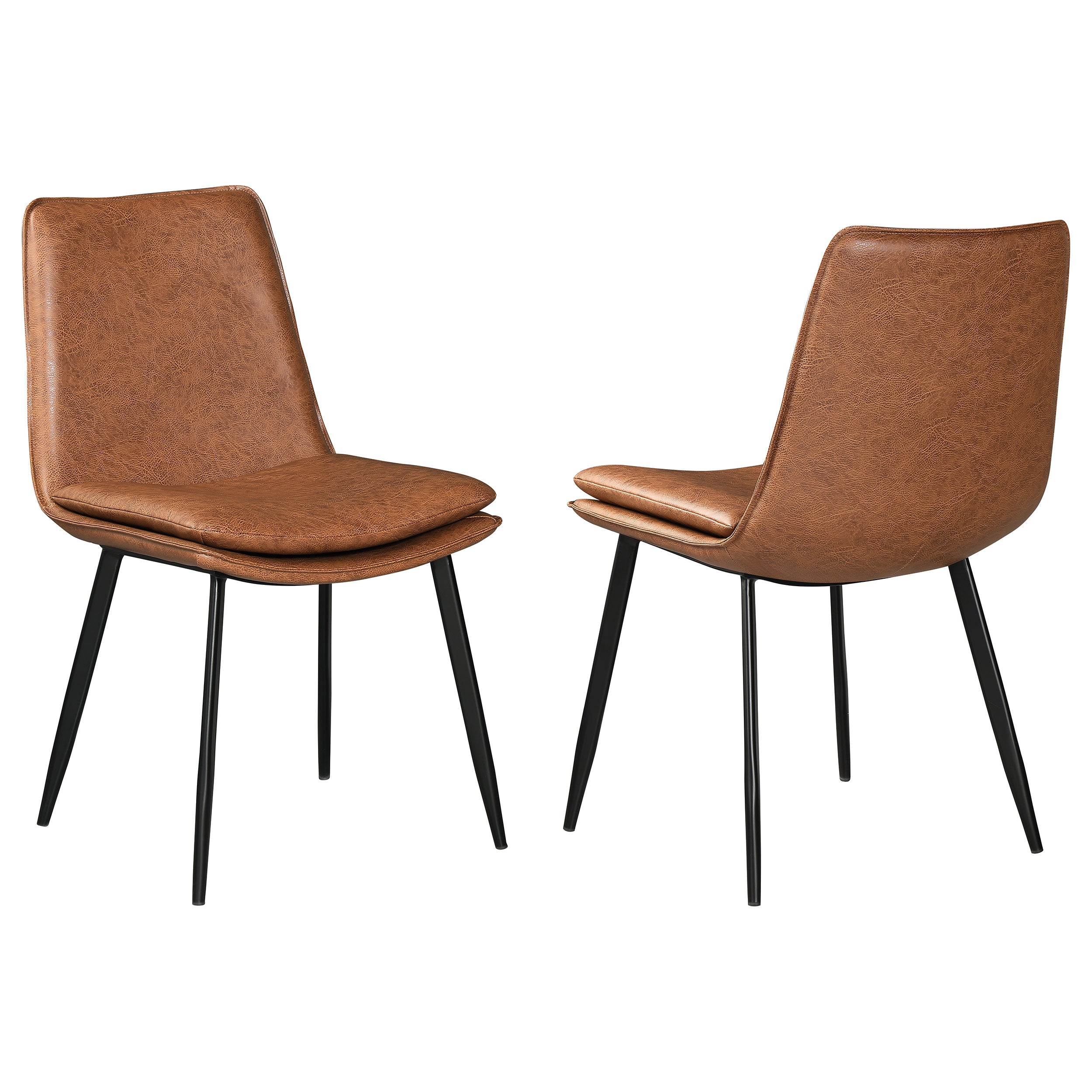 Orleans Furniture - Coaster - Ortega Upholstered Dining Side Chair Coffee (Set of 2) - 115472