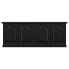 Florence 4-door Dining Sideboard Buffet Distressed Black