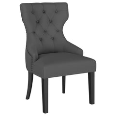 Orleans Furniture - Coaster - Baney Fabric Upholstered Dining Side Chair Grey and Black - 115562