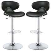 Orleans Furniture - Coaster - Edenton Upholstered Adjustable Bar Stool Black (Set of 2) - 120359
